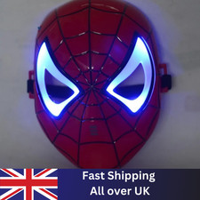 LED Superhero Masks Spiderman Ironman Captain America Batman Hulk Plastic Mask