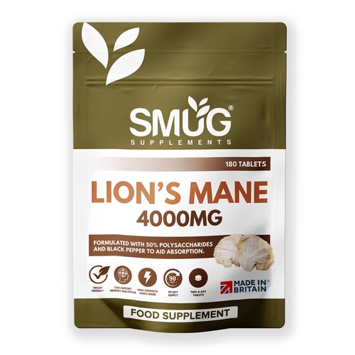 Lions mane 4000mg - mane, british