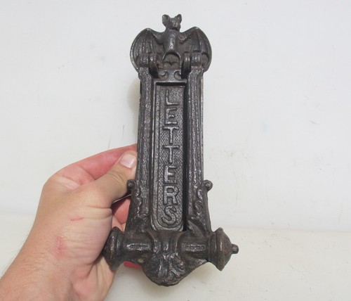 Victorian iron door - iron, letterbox