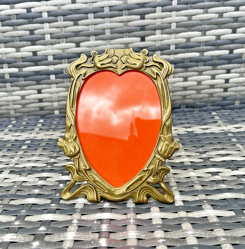 Vintage brass art nouveau - brass,