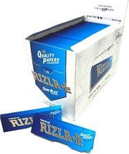 Rizla Regular Blue Rolling Paper - Full Box Of 100 Booklets - Extra Slim