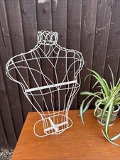 Vintage Wire Female Model Mannequin Torso Bust Shop Window Retail Display 60/70s