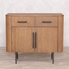 TWO DOOR OAK SIDEBOARD WITH