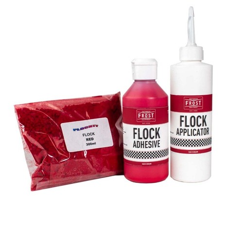 Red flocking kit 250ml - red,