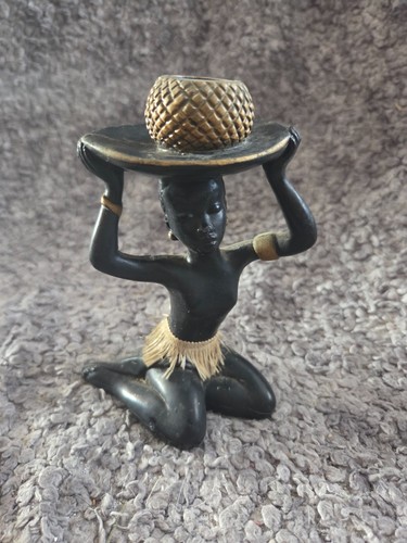 Vintage cadlestick african - vintage,