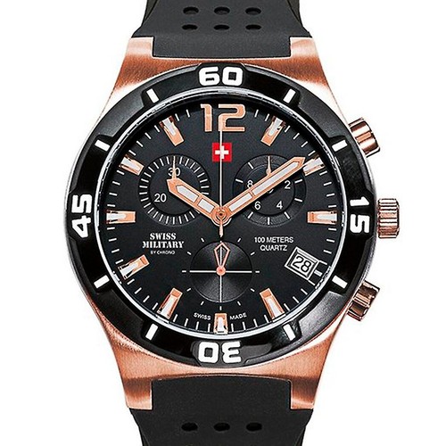 Swiss military sm34015 gold - military,