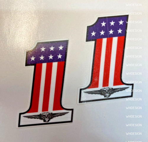 Usa twin wings decal - usa,