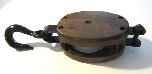 Vintage block tackle anvil - vintage, tackle,
