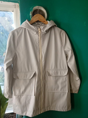 Zara white hooded - zara, jacket
