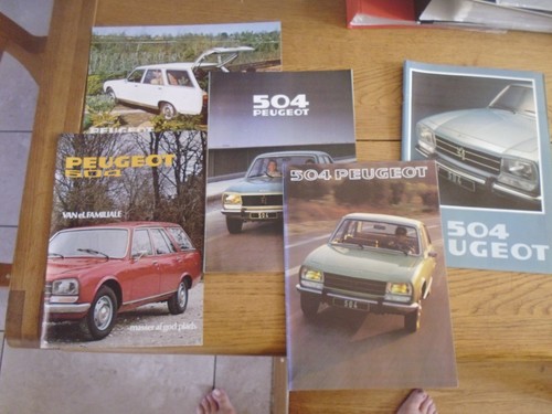 Peugeot 504 brochures - peugeot, group