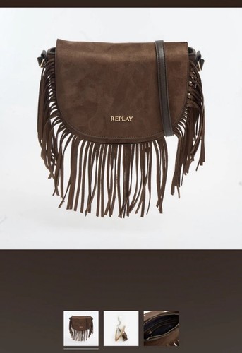 Replay brown crossbody bag - replay,