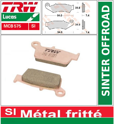 Rear brake pads - brake, trw