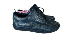 VANS OLD SKOOL LADIES METALLIC LEOPARD Black UK Size 6.5 EU 40 Emo Skate