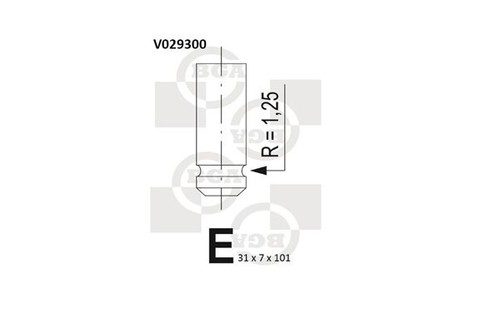 Bga v029300 exhaust valve - exhaust,