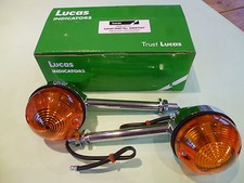 GENUINE LUCAS INDICATORS LONG STEM 5" TRIUMPH T120 T140 BSA A65 LU54057567 L874