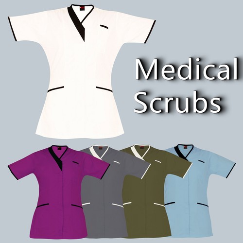 Medical tunic scrubs piping - medical,