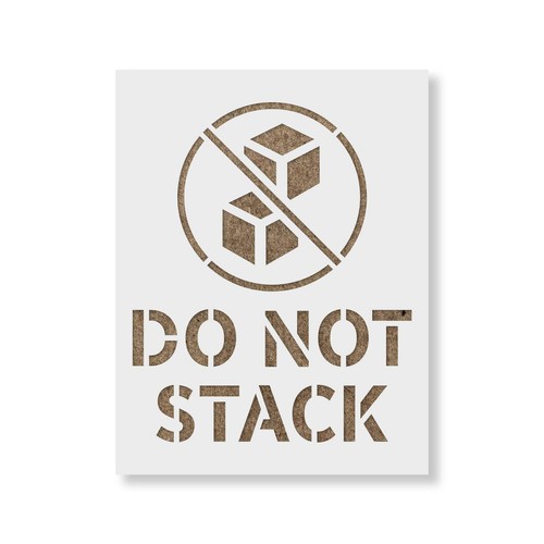 Not stack stencil - not,