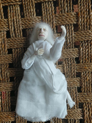 Ooak dollhouse white - 1:12,
