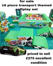 18 Piece Set Of Better Bounce  Transport themed Softplay In Excellent Condition