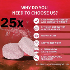 25 x SCREEN WASH WINDSCREEN