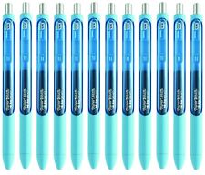 Papermate Inkjoy 0.7mm Retractable Gel Pen 12 Pieces Bright Blue Ink 1957280 New