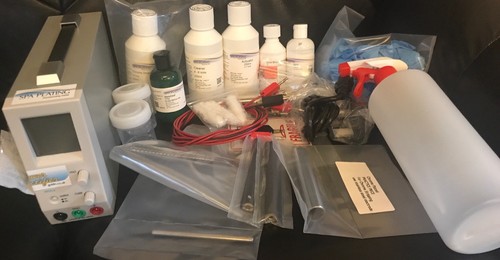 Gold plating kit for brush - kit,