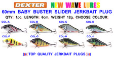 DEXTER 60mm BABY BUSTER SLIDER JERK BAIT PLUG RAPALA STRIKE PRO SALMO TYPE LURE