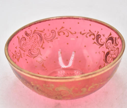 Antique cranberry pink glass - antique,