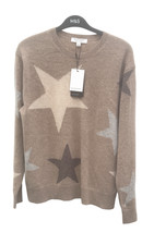 M&S AUTOGRAPH PURE CASHMERE STAR  PRINT CREW NECK JUMPER(NEUTRAL)