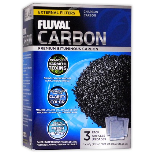 Fluval activated carbon 300g - activated,