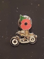 Remembrance Motorcycle Biker Lapel Pin Badge ~