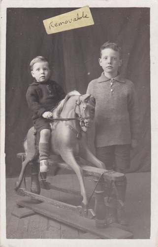 Old photo toy - old, horse
