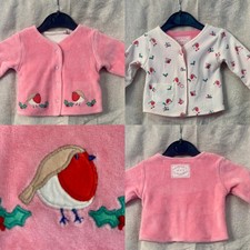 Reversible JoJo Maman Bebe Christmas Robins Jacket