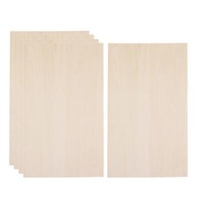 10x Wood Sheets Project Board DIY Crafts for Airplane Boat Models Making