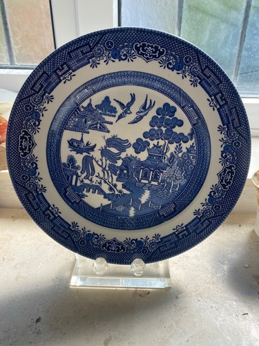 Vintage willow pattern - , plate