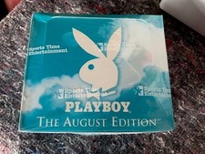 Playboy August Trading Cards - Factory Sealed Box - 36 Packs / 10 Cards Per Pack
