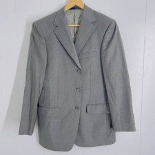 Marks & Spencer Men's Grey Blazer L? 42" Chest Notch Lapel Collar Suit Jacket