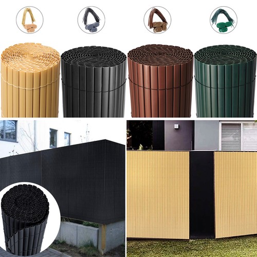 Pvc privacy screen - faux, bamboo