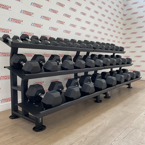 Hex rubber dumbbell set 5kg - hex,