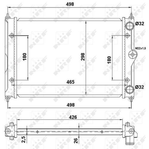 Radiator for polo 1 3 - polo, 80