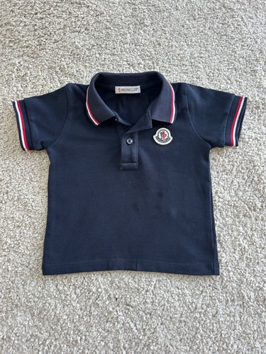 Moncler baby polo shirt navy - baby,