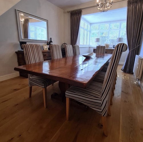 Seater oak dining refectory - 10,