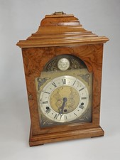 Burr Walnut Elliott London Westminster Whittington Chime Bracket Clock