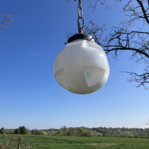 Vintage french pendant light - french,