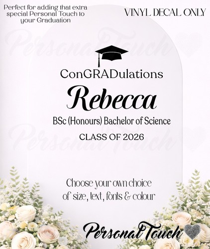 Personalised graduation vinyl - personalised,