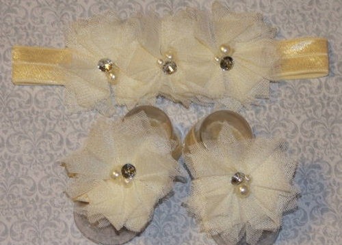 Jeweled tulle triple flower - tulle,
