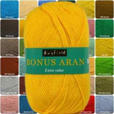 SIRDAR HAYFIELD EXTRA VALUE BONUS ARAN WOOL/YARN 100G BALL - KNITTING CROCHET