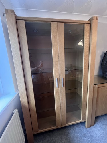 Solid wood display cabinet - solid,