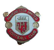 Manchester United football club vintage enamel pin badge