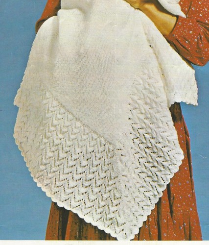 Baby shawl knitting - shawl, pattern